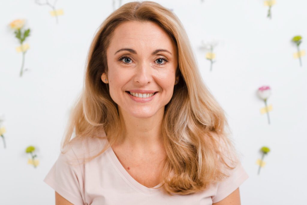 Mujer feliz en la menopausia